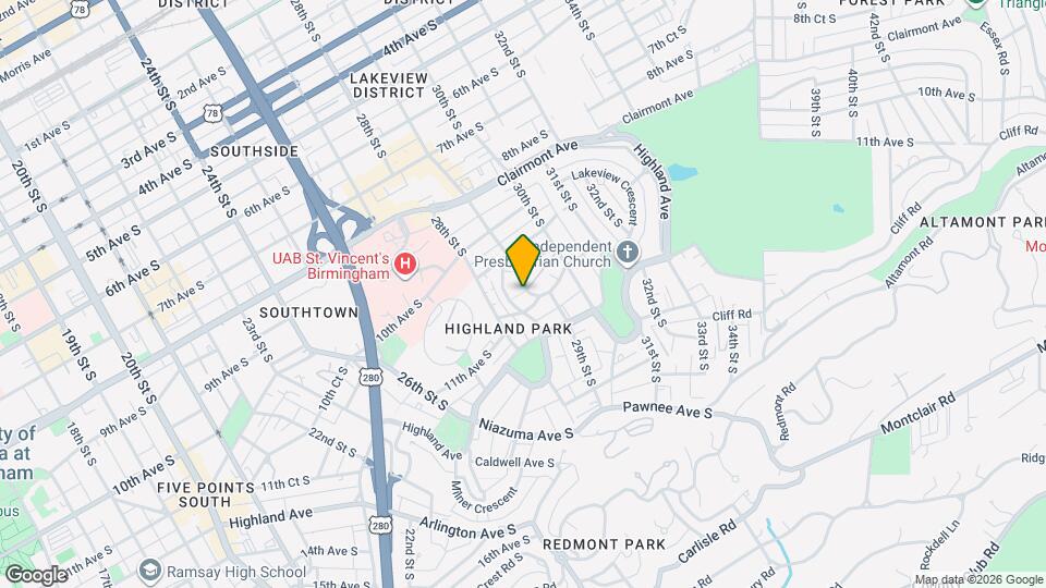 2810 Rhodes Cir S Map and Location Details