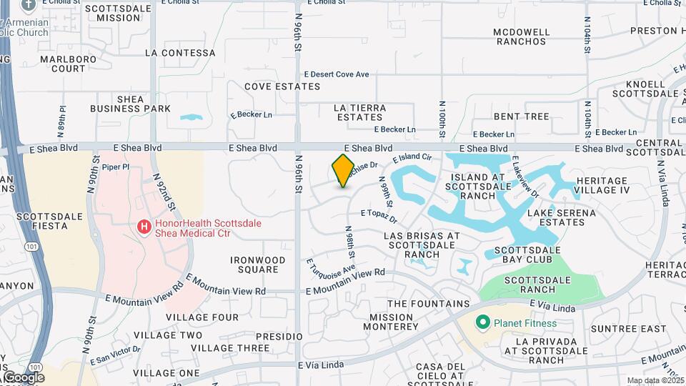 9740 E Gold Dust Ave Map and Location Details