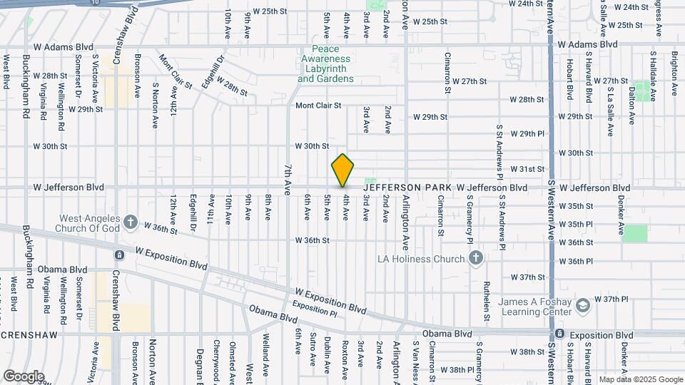 2406 W Jefferson Blvd Map and Location Details