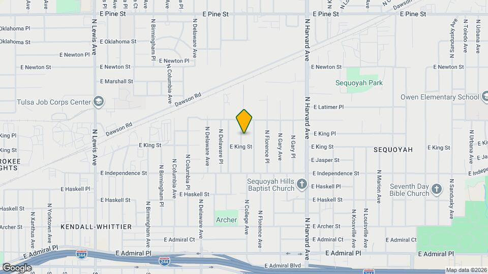 1017 N College Ave Map and Location Details