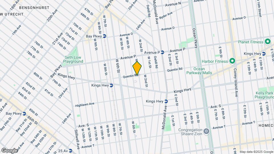 254 Quentin Rd Map and Location Details