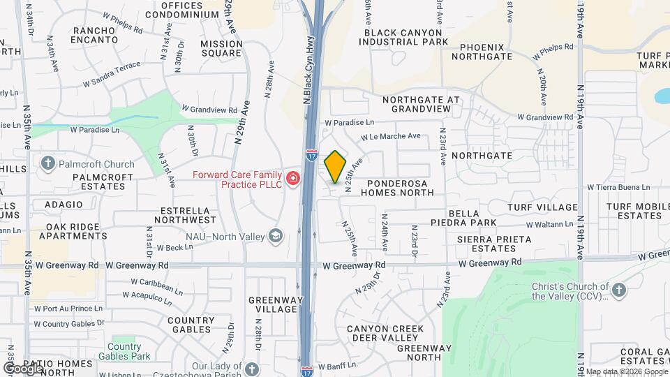 2548 W Canyon Crest Cir Mapa y Detalles de la Ubicación