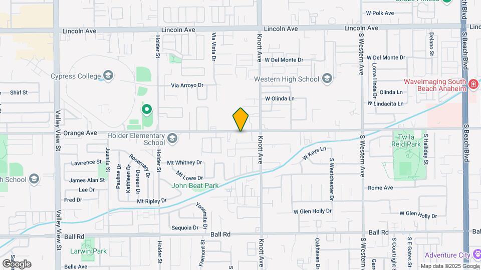 3614 W Orange Ave Map and Location Details