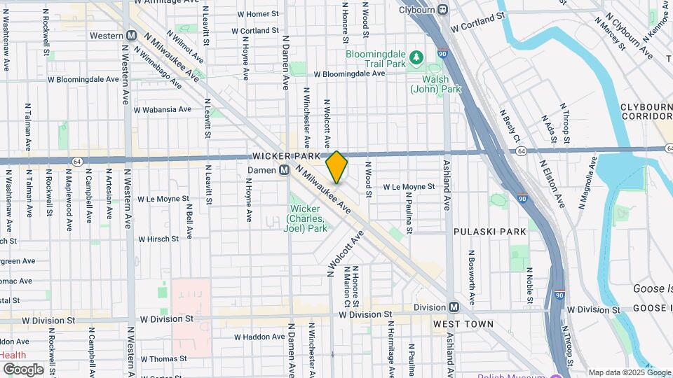 1514 N Honore St Map and Location Details