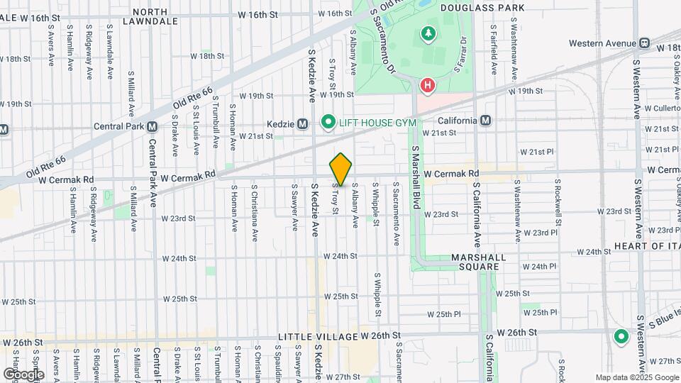 2223 S Troy St, Unit BR Mapa y Detalles de la Ubicación