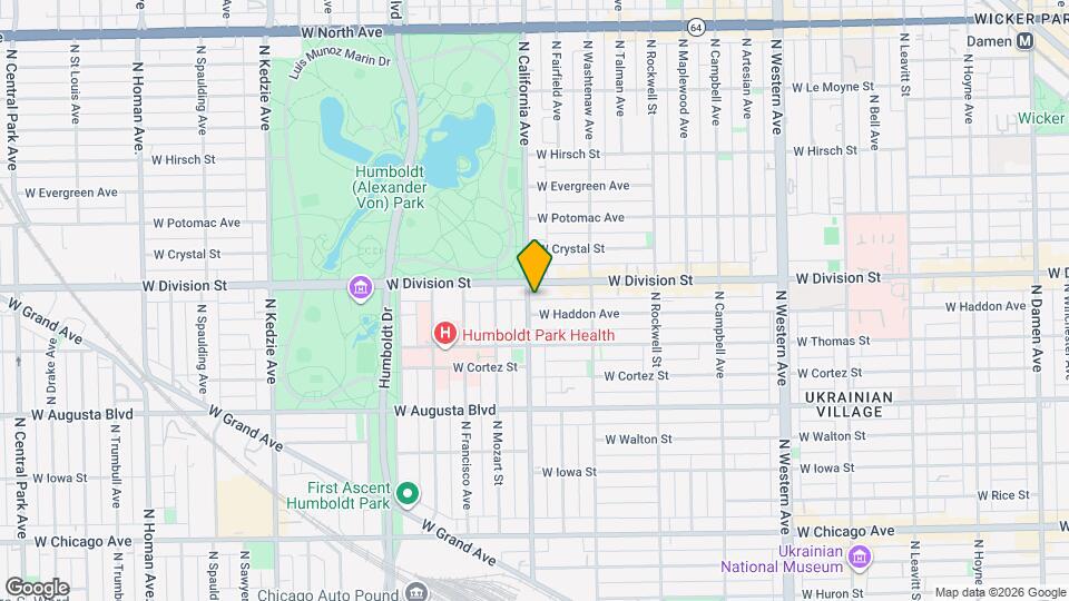 1143 N California Ave, Unit 3rd floor Map and Location Details