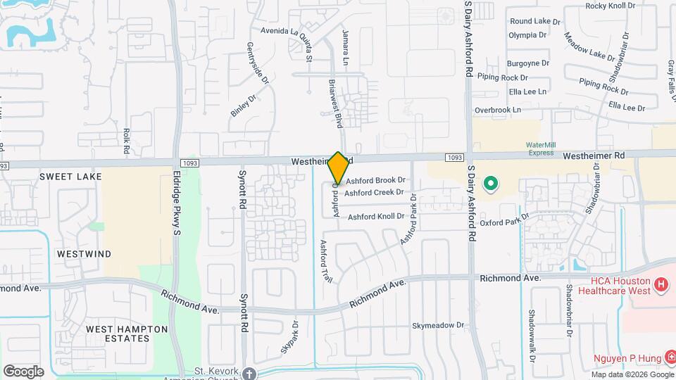 12850 Ashford Creek Dr Map and Location Details