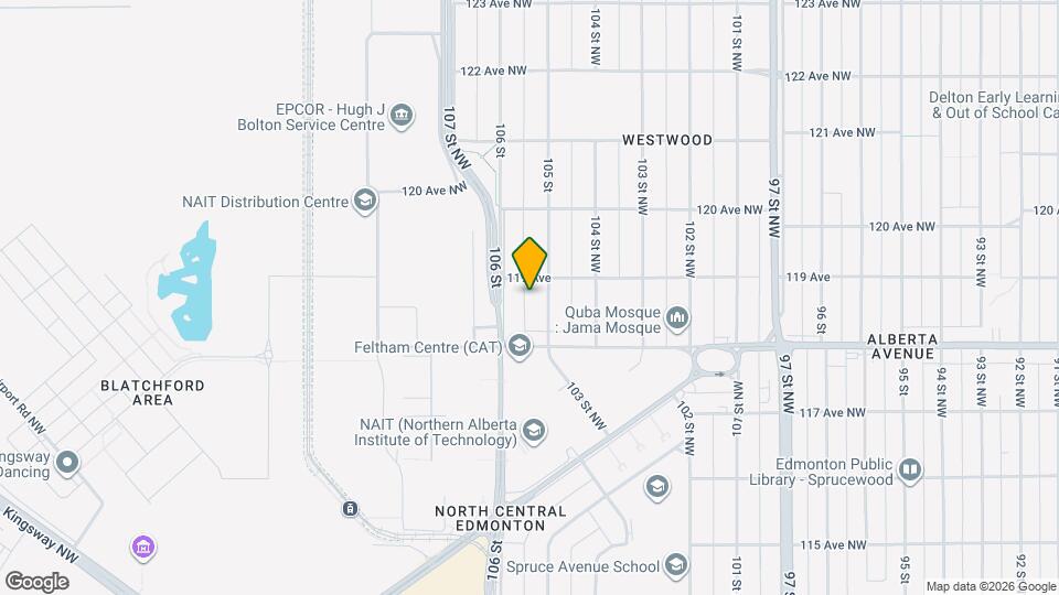 11832 105 St Map and Location Details