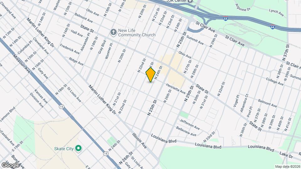 531 N 24th St Map and Location Details