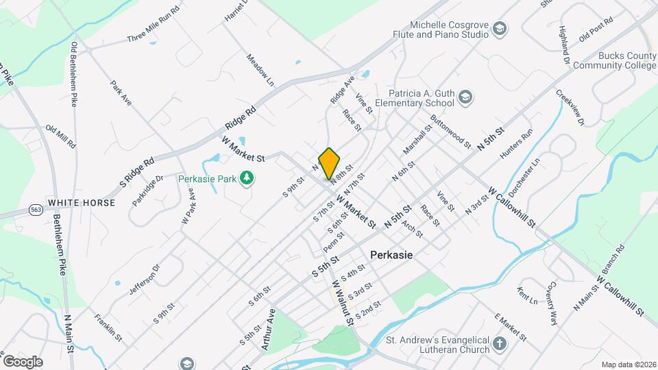 6 N 8th St Map and Location Details