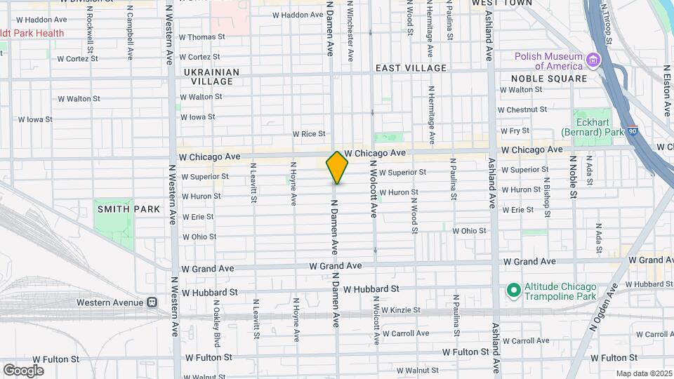 705 N Damen Ave Mapa y Detalles de la Ubicación