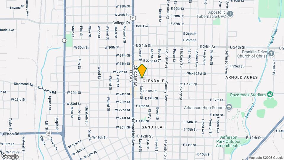 1916 Laurel St Map and Location Details