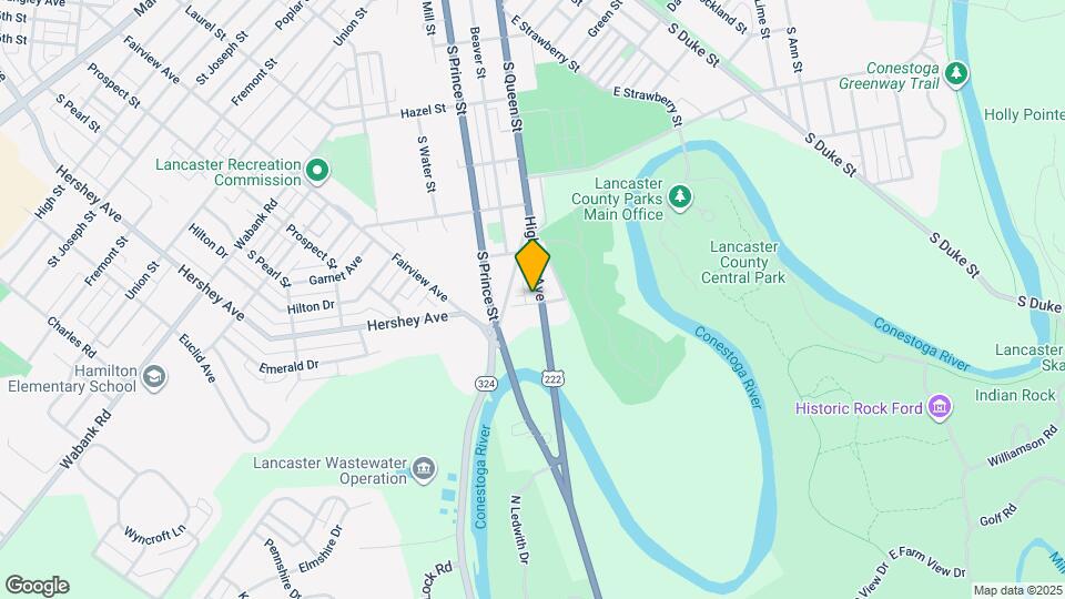 850 Highland Ave Map and Location Details