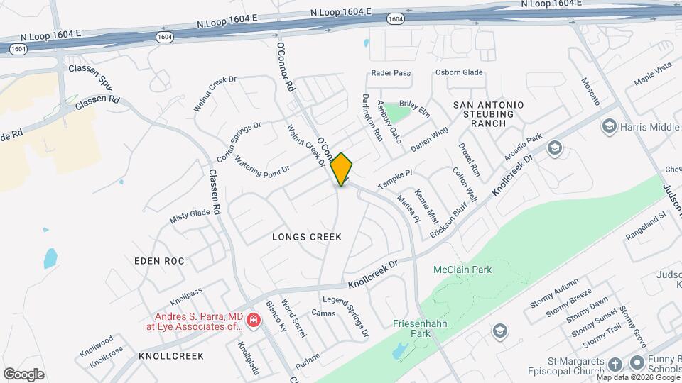 15902 Walnut Creek Dr Map and Location Details