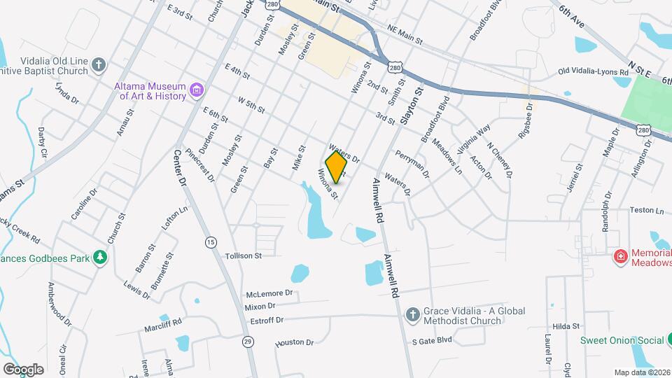 714 Winona St Map and Location Details