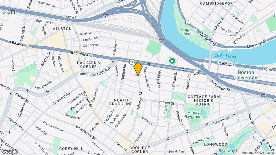 208 Babcock St Map and Location Details