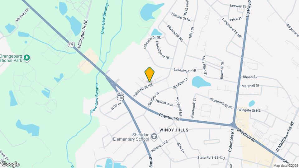 2215 Hillcrest St NE Map and Location Details