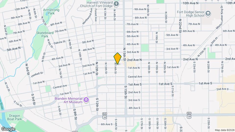 1406 1st Ave N Map and Location Details