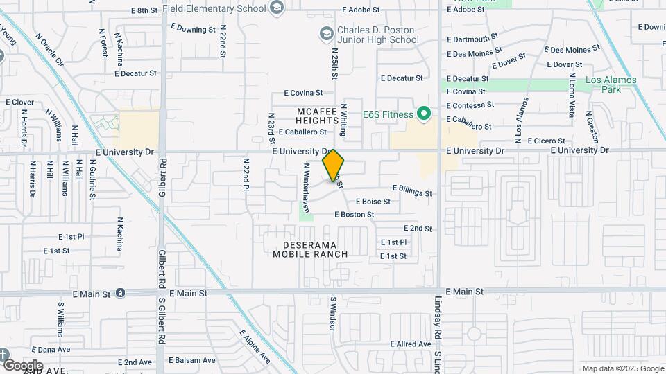 2464 E Billings St Map and Location Details