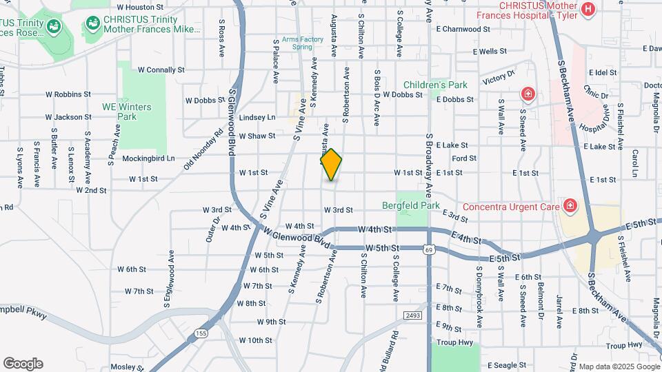 627 W 2nd St Map and Location Details