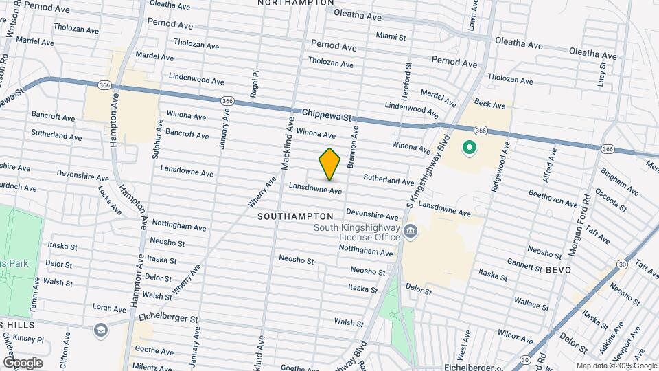 5229 Lansdowne Ave, Unit 2F Map and Location Details