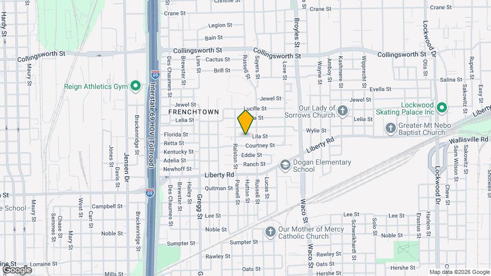 3824 Lila St Map and Location Details