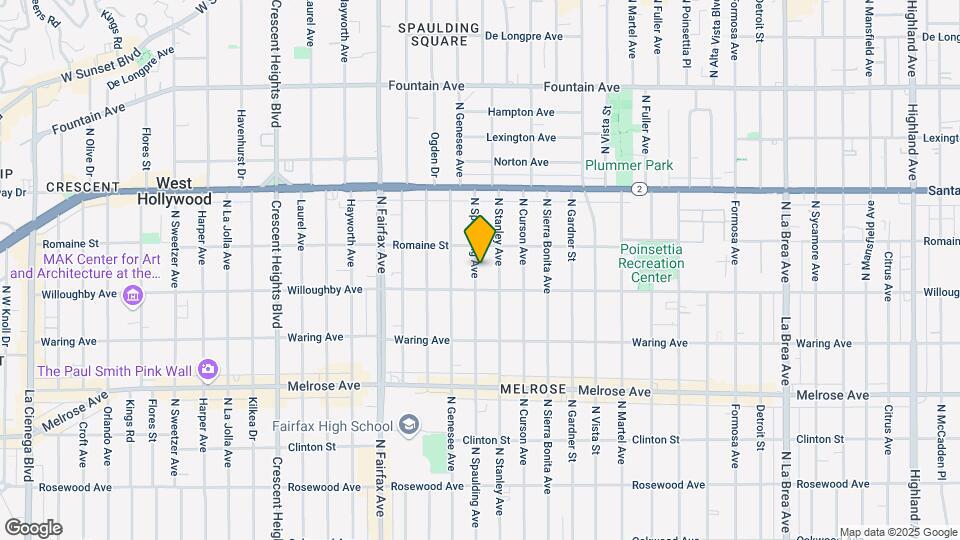 926 N Spaulding Ave Map and Location Details