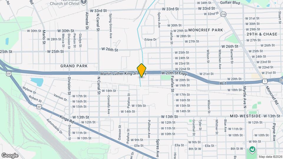 1997 W 20th St Map and Location Details