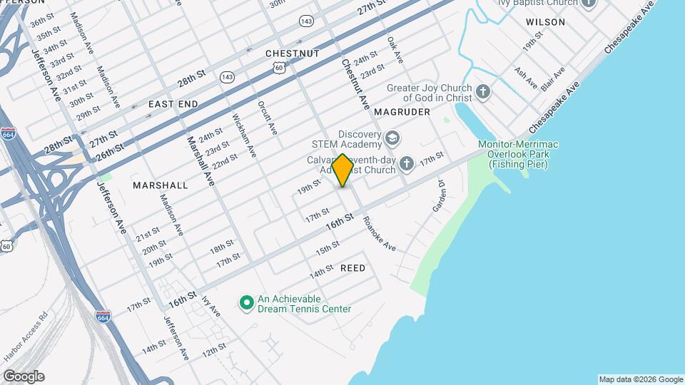 1628 Orcutt Ave Map and Location Details