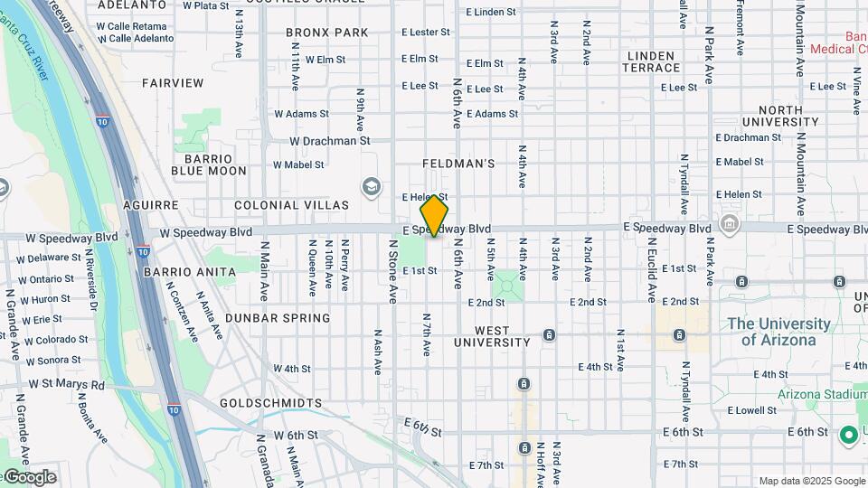 1042 N 7th Ave Map and Location Details