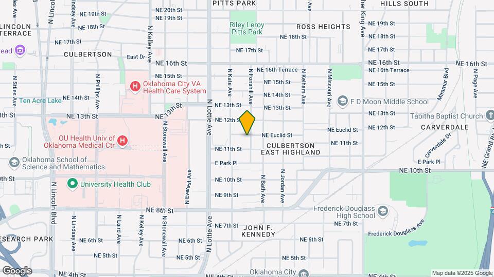 1428 NE Euclid St Map and Location Details