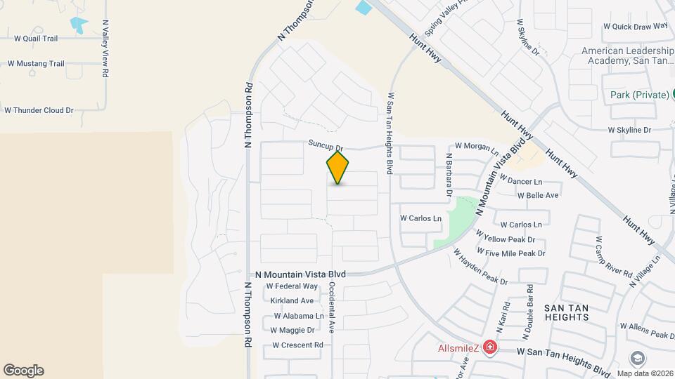 4227 W Coneflower Ln Map and Location Details