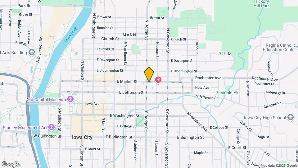 132 N Dodge St Map and Location Details