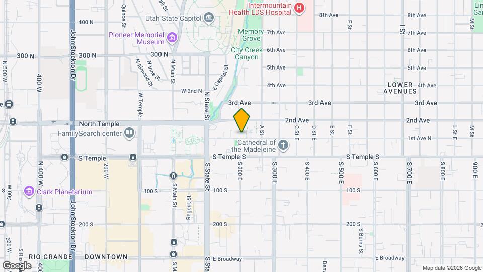 143 E 1st Ave Mapa y Detalles de la Ubicación