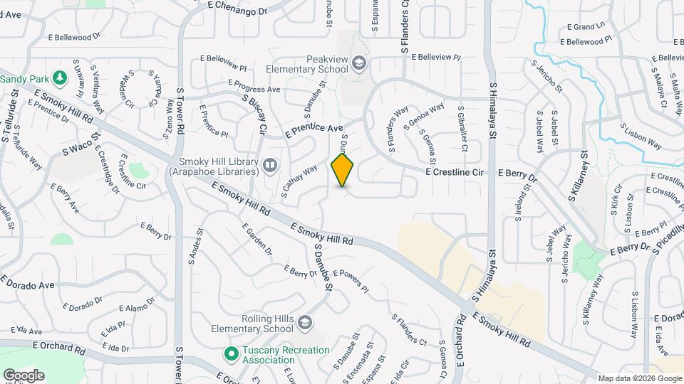 5415 S Dunkirk Way Map and Location Details