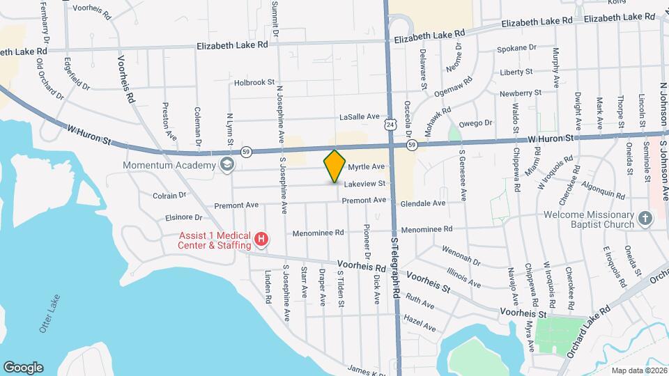 995 Lakeview St Map and Location Details