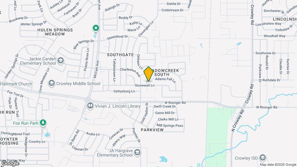 2824 Stonewall Ln Map and Location Details