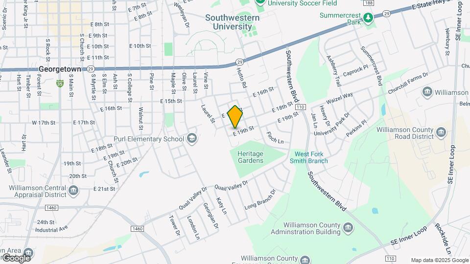 1407 E 19th St Map and Location Details