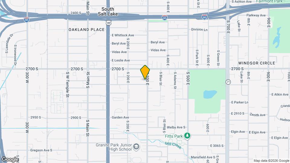 2754 S 300 E Map and Location Details