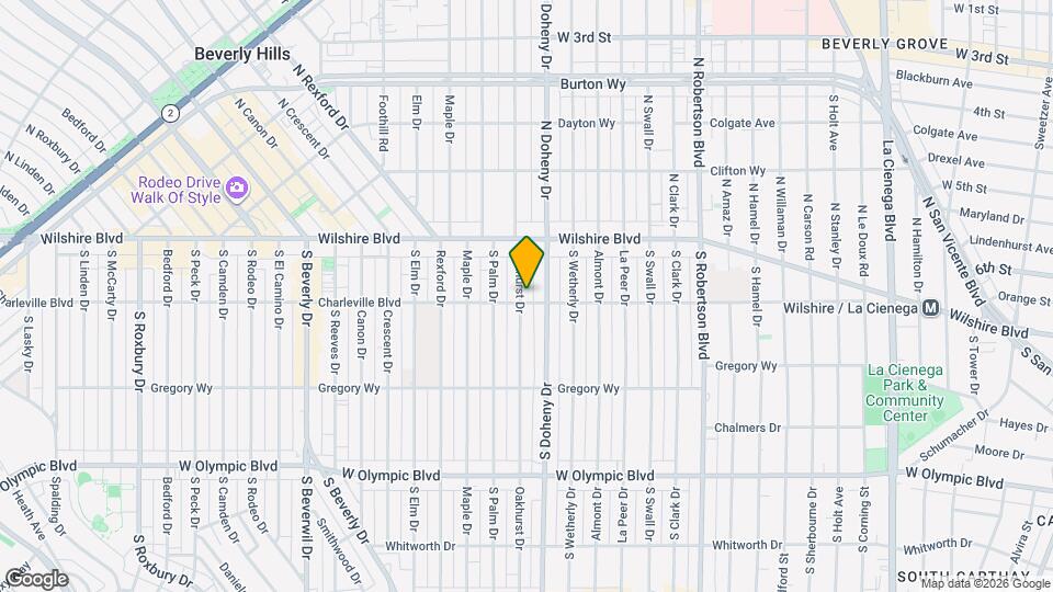152 S Oakhurst Dr Map and Location Details