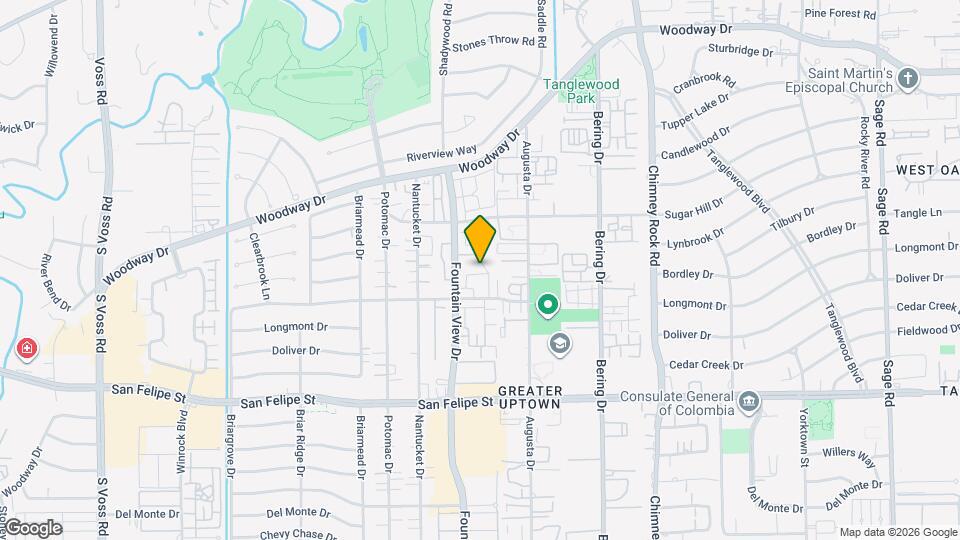 5815 Lynbrook Dr Map and Location Details