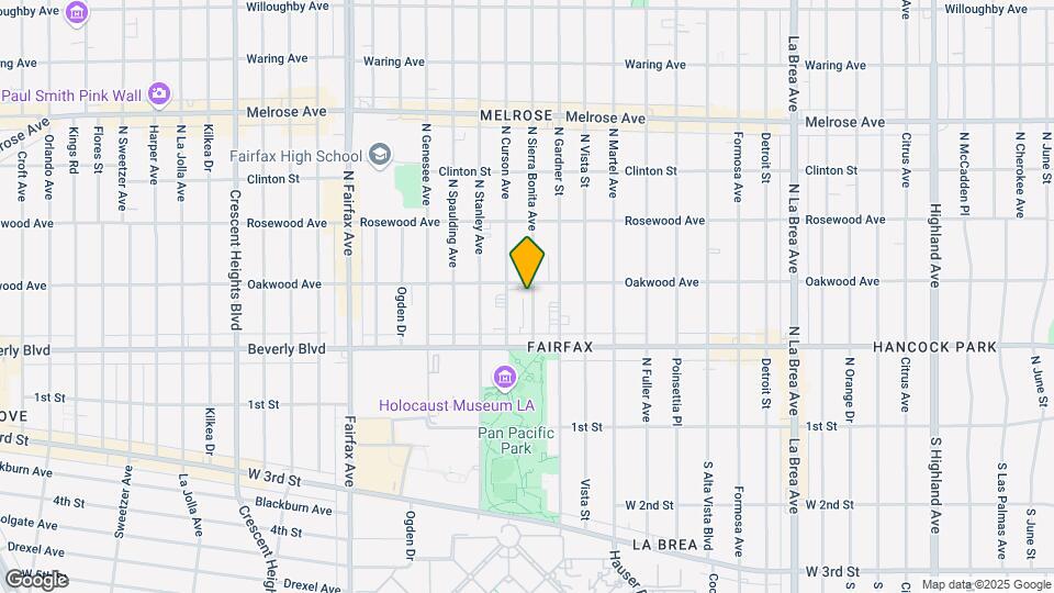 355 N Sierra Bonita Ave Mapa y Detalles de la Ubicación