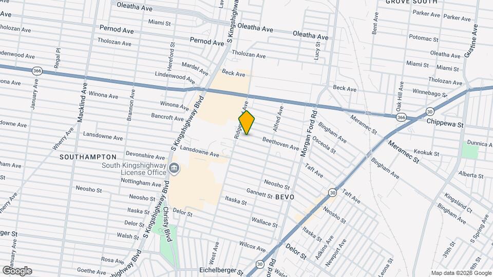 4458 Beethoven Ave Map and Location Details