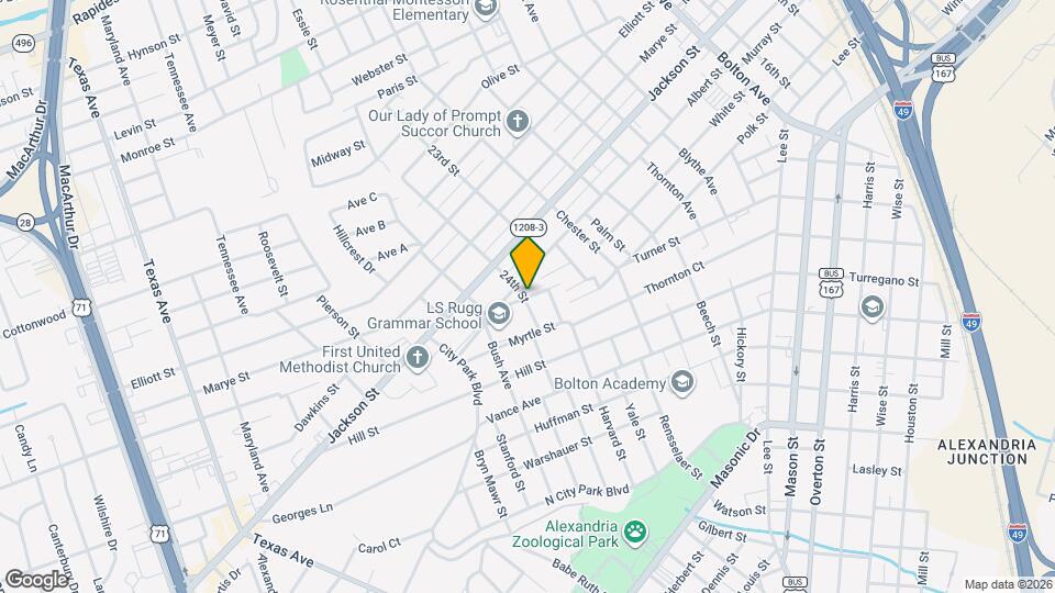 2404 Orange St Map and Location Details