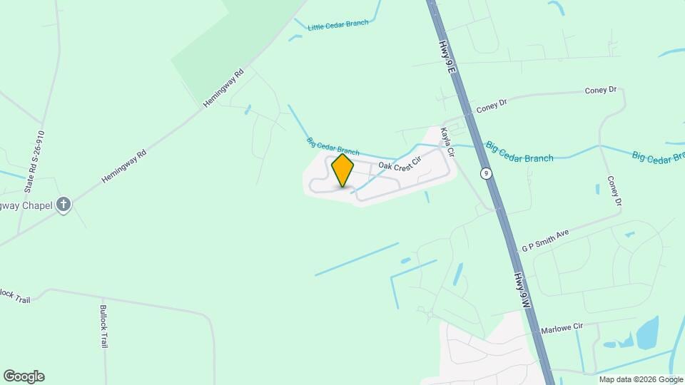 292 Oak Crest Cir Map and Location Details