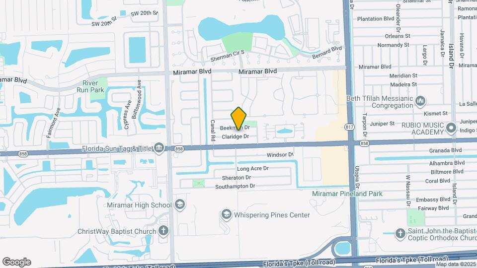 8561 Claridge Dr Map and Location Details