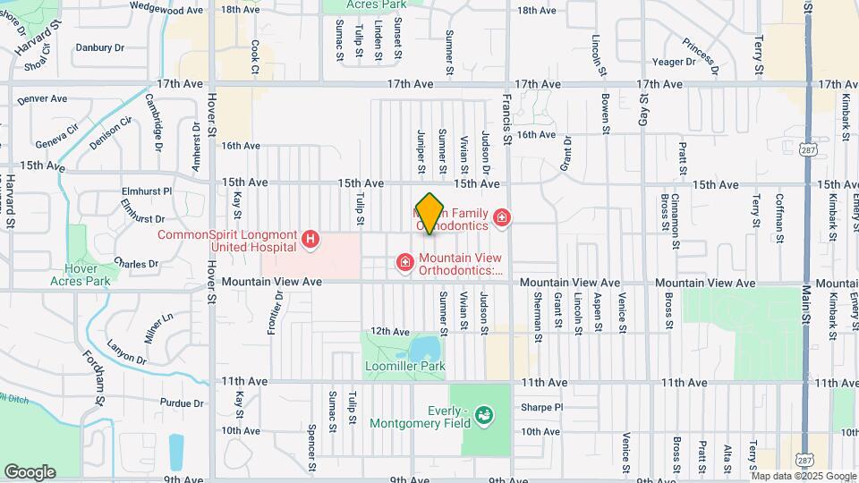 1345 Sumner St Mapa y Detalles de la Ubicación