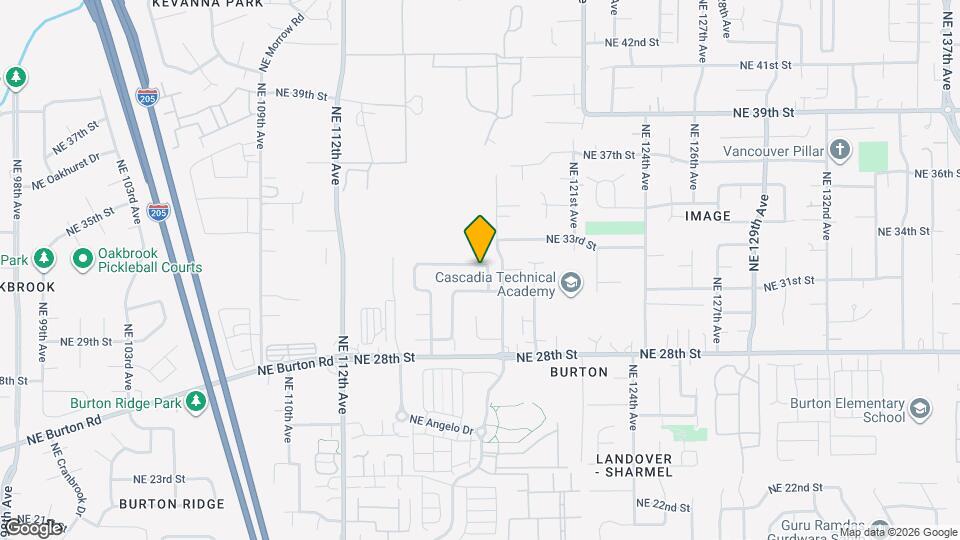 11703 NE 32nd St Map and Location Details