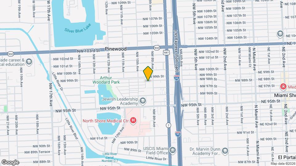836 NW 98th St Map and Location Details