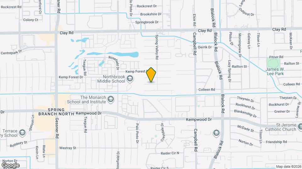 9602 Lawngate Dr Map and Location Details